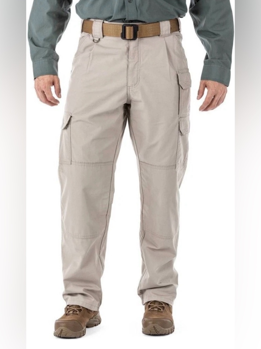 5.11 Tactical Series Mens Cargo Pants 34x34 Tan 7 Pocket Action waistband